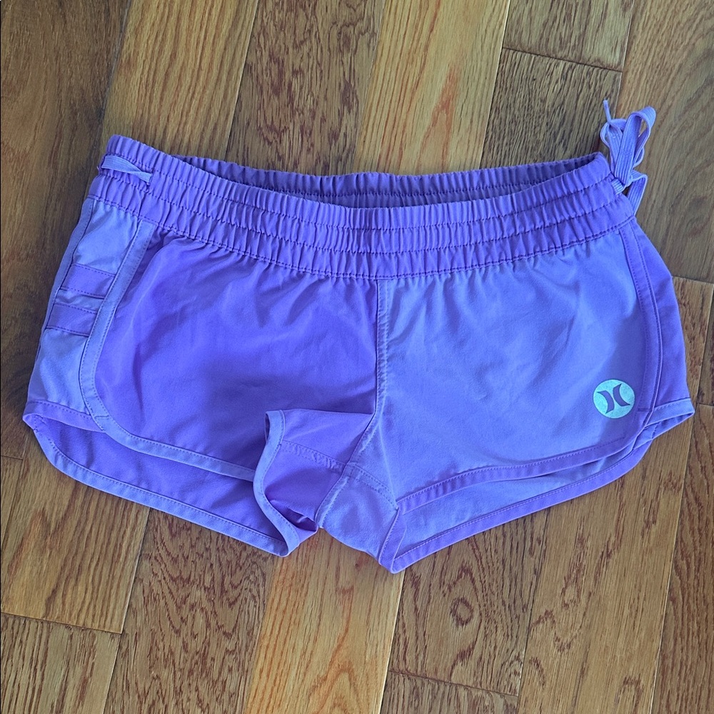 Hurley Women's Athletic Shorts in Vibrant Purple